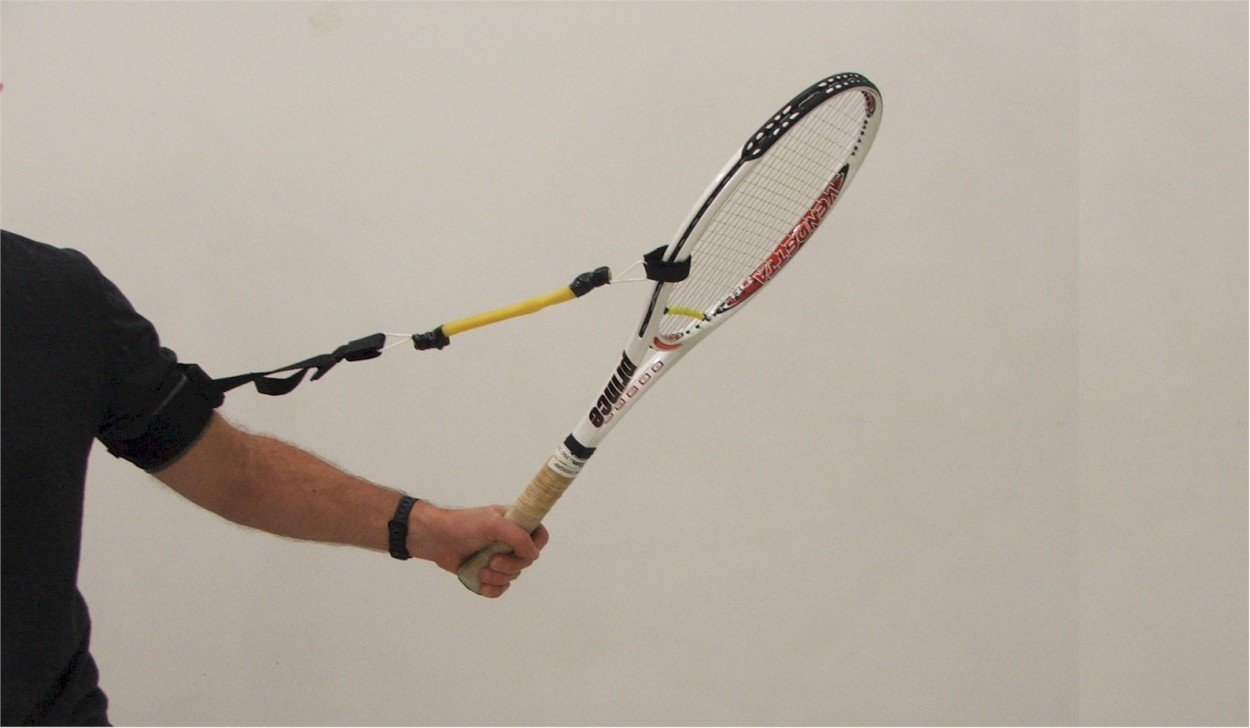 elástico corretivo para raquete de tênis