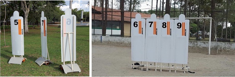 Barreiras para Treino de Futebol - Carrinho para Faltas ou Bonecos Individuais
