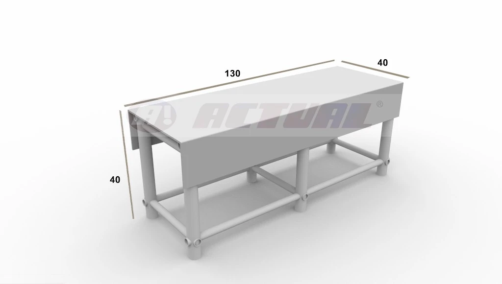 banco para area molhada Actual principais dimensoes
