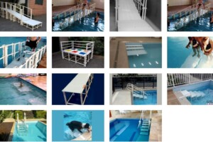 Plataformas para Fundo de Piscina, Escadas de Acesso e Rampas. ACESSIBILIDADE AQUÁTICA