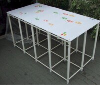 plataforma piscina Actual® especial, na medida 2x1m com 1m altura desenho peixes plataforma piscina Actual® especial, na medida 2x1m com 1m altura desenho peixes