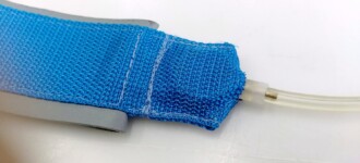 Cinto de natação modelo PU - detalhe do desembaraçador interno Cinto de natação modelo PU - detalhe do desembaraçador interno