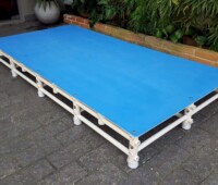 plataforma de piscina Actual 2x1 com sobreplaca plastica antiderrapante azul plataforma de piscina Actual 2x1 com sobreplaca plástica antiderrapante azul