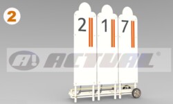 barreira de faltas Actual com carrinho 3 bonecos Barreira de faltas Actual com carrinho 3 bonecos