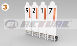 barreira de faltas Actual com carrinho 4 bonecos Barreira de faltas Actual com carrinho 4 bonecos