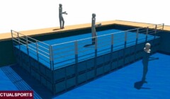 Planta de plataformas 2x1x90 com guarda corpo - área de 8m2 Planta de plataformas 2x1x90 com guarda corpo - área de 8m2