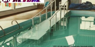 Rampa de piscina Actual compact 72 instalada na piscina da APAE Palma Rampa de piscina Actual compact 72 instalada na piscina da APAE Palma