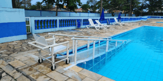 piscina com rampa Actual no clube oficiais Praia Grande piscina com rampa Actual no clube oficiais Praia Grande