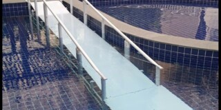 rampa para piscina Actual em condominio SP rampa para piscina Actual em condominio SP